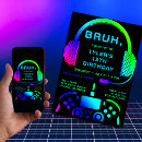 Recherche de video game party invitations Cool
