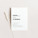 Recherche de chut surprise invitations Noir et blanc