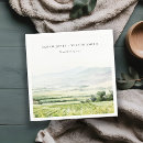 Recherche de vignobles serviettes Aquarelle