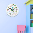 Zoek naar dinosaurussen klokken Prehistorisch