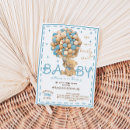 Recherche de beige blue baby shower invitations Boho