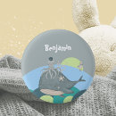 Recherche de baleine badges Bleu