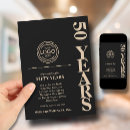 Recherche de petite entreprise invitations Noir et or