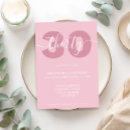 Recherche de 30ans anniversaire invitations Rose