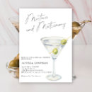 Recherche de cocktail bridal shower invitations Martini