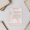 Zoek naar de boekenwurm kaarten Vintage