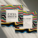 Zoek naar rainbow visitekaartjes Minimalistisch