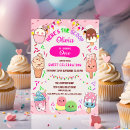 Recherche de cône glace invitations Girly rétro mignon