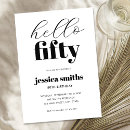 Recherche de cinquante invitations D'anniversaire