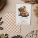 Recherche de brown bear baby shower invitations Nous pouvons attendre