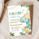 Recherche de dino baby shower invitations Pour tous