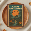 Recherche de vintage cartes halloween Maison hantée