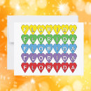 Recherche de coeur coloré cartes postales Motif cardiaque