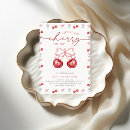 Recherche de rouge baby shower fille invitations Rose et rouge