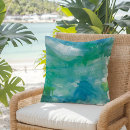 Zoek naar turquoise beach kussens Waterverf