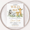 Recherche de wild one baby shower invitations Jungle tropicale
