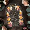 Recherche de orange mariage invitations Romantique