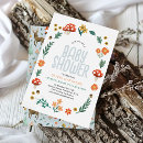Recherche de forêt baby shower invitations Verdure