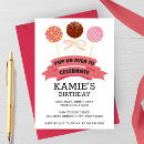 Recherche de gâteau rose invitations Coloré