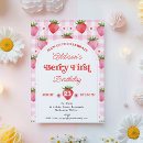Recherche de fraises rouges invitations Pour enfants