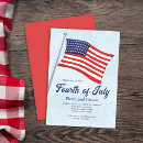 Recherche de drapeau américain invitations Du quatrième juillet