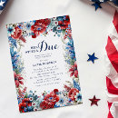 Recherche de rouge et blanc invitations Patriotique