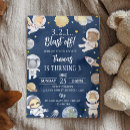 Recherche de de vaisseau spatial anniversaire invitations Lune et étoiles