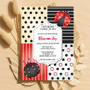 Recherche de pois noir invitations Mother to be