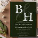 Recherche de emerald invitations Monogramme