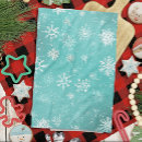 Recherche de flocons neige cuisine linges Turquoise