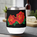 Recherche de tatouage rose rouge Noir