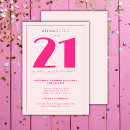Recherche de 21 anniversaire invitations Moderne