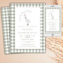 Recherche de canard mignon invitations Vert sauge