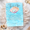 Recherche de le coquillage vœux cartes Baby shower fille
