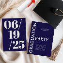 Recherche de navy blue and white invitations Diplômé