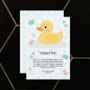Recherche de canard en caoutchouc vœux cartes Baby shower mignon