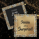 Recherche de surprise invitations Noir et or