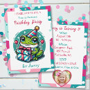 Recherche de grenouilles mignonnes invitations Pois
