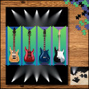 Recherche de guitare électrique puzzles Musicien