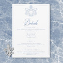 Recherche de floral baroque français invitations Bleu poussiéreux