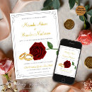 Recherche de anneau rouge invitations Romantique