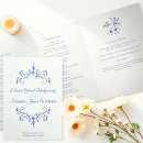 Recherche de dusty blue mariage programmes Script de calligraphie