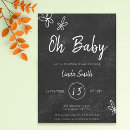 Recherche de tableau baby shower invitations Noir et blanc
