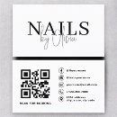 Recherche de nail artist cartes visite Code qr