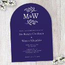 Recherche de arche mariage invitations Bleu marine