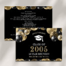 Recherche de 20 ans invitations Noir et or