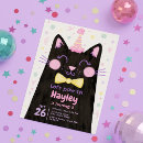 Recherche de kitty cat invitations Chat noir