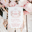 Recherche de blush pink floral invitations Rustique