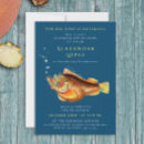 Recherche de bleu marine et aqua invitations Élégant