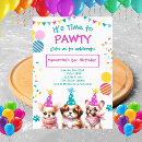 Recherche de puppy party invitations De pawty